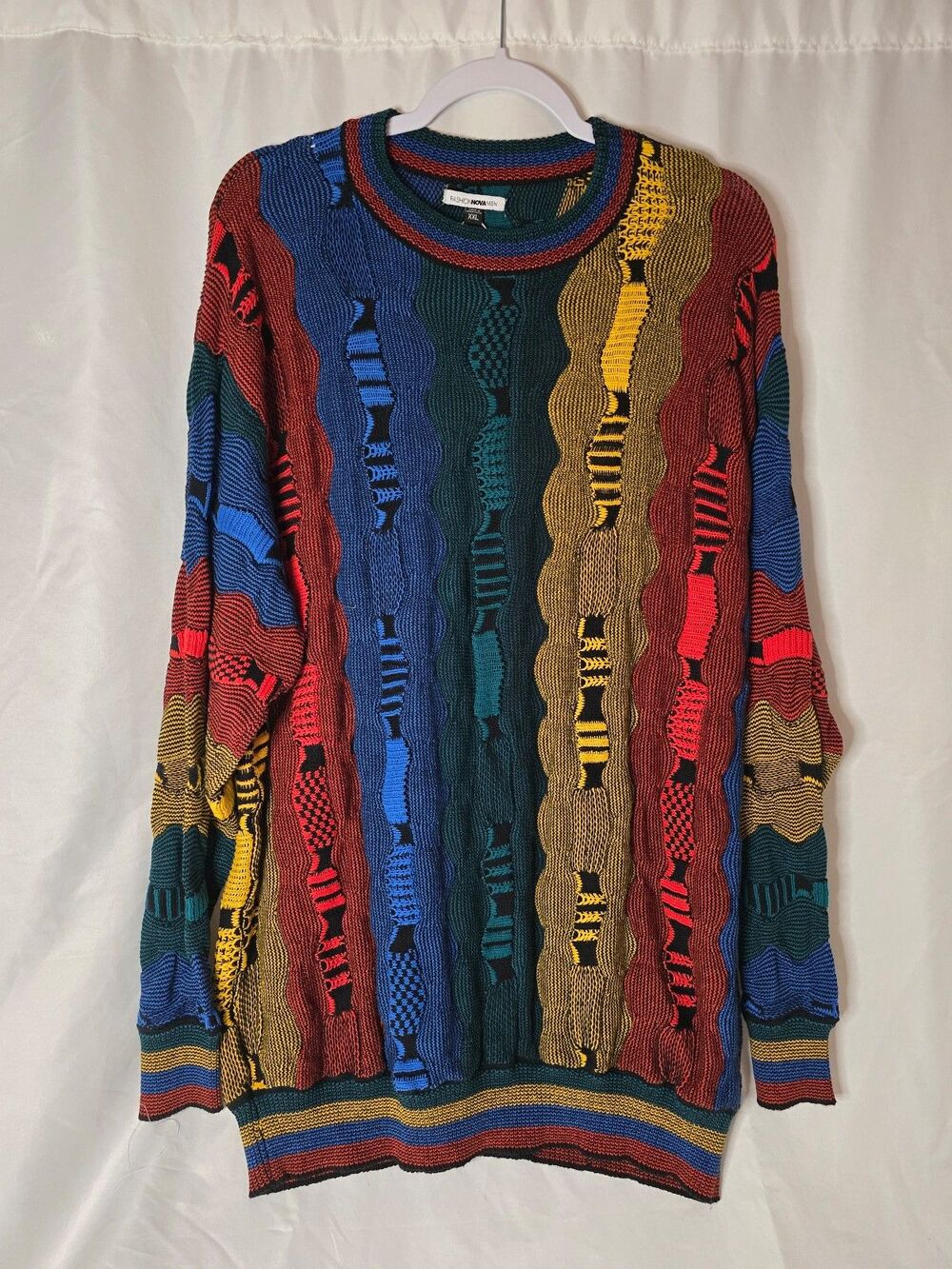 Fashion Nova Men Multi Color Pullover Sweater NWOT